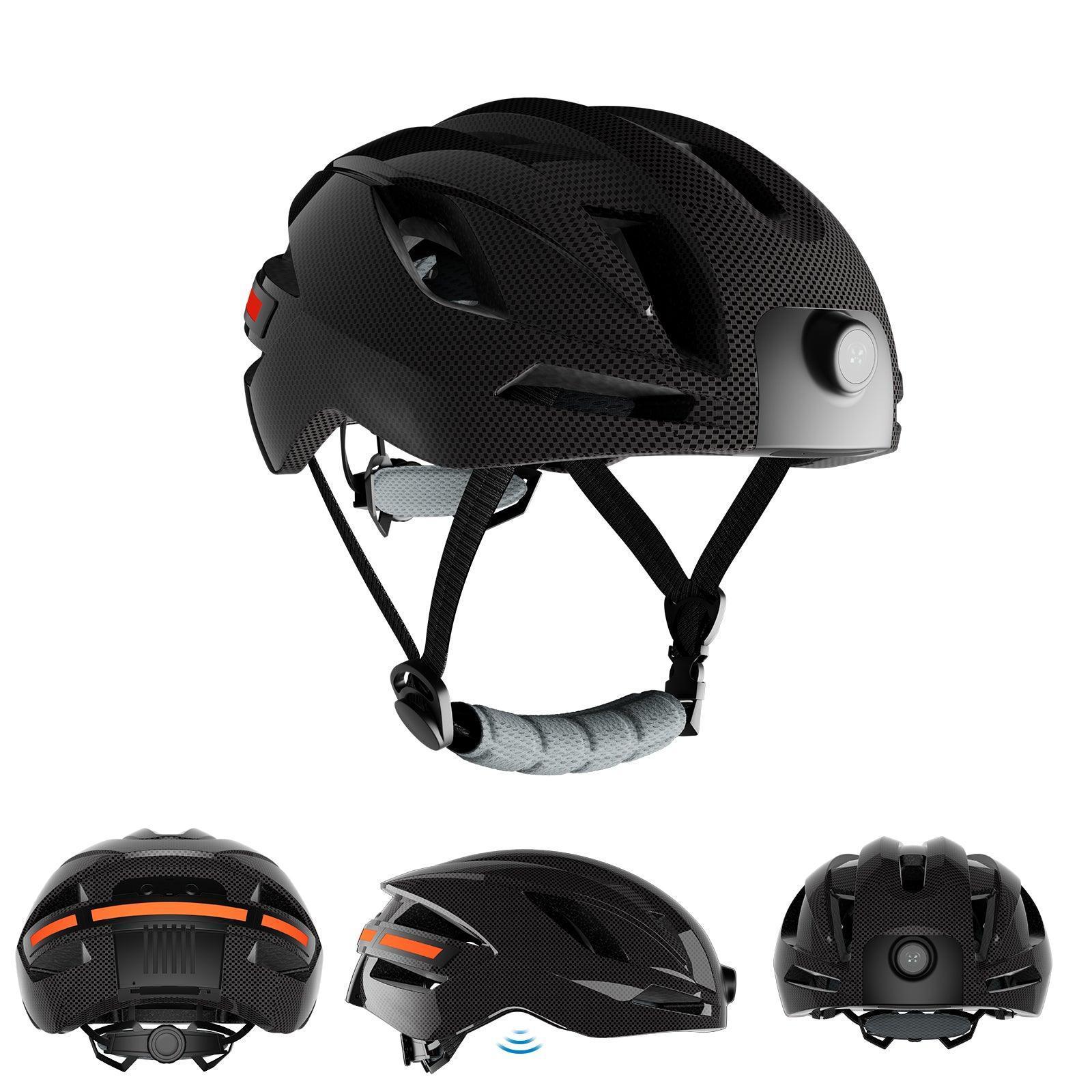 1080P smart cycling helmet, removable rechargeable lithium battery, large capacity 1350MAH, GPS tracking, WiFi preview, Bluetooth headset function