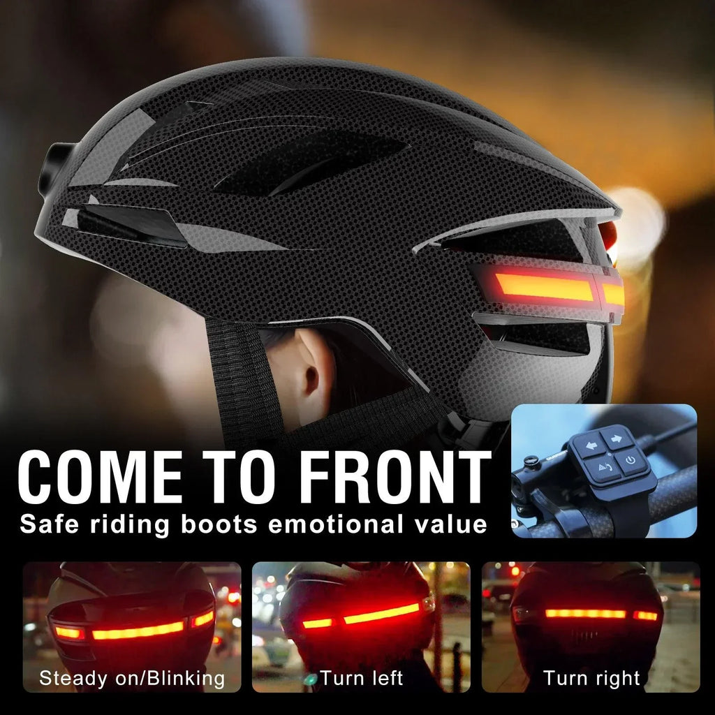1080P smart cycling helmet, removable rechargeable lithium battery, large capacity 1350MAH, GPS tracking, WiFi preview, Bluetooth headset function
